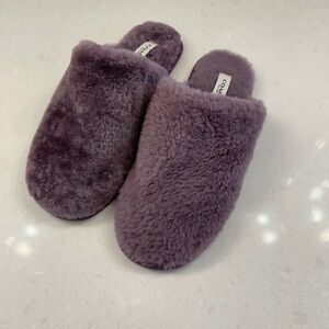 Coach Zennie Signature Shearling Sheep Slippers